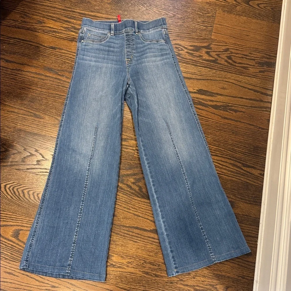 Spanx seamed front wide leg Jeans